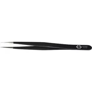 Pincetes c.k tools T2379D ESD 120 mm smails gals precīzas nerūsējošā tērauda