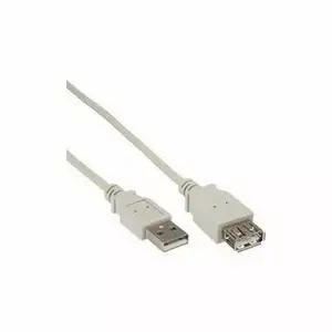 USB pagarinātājs brackton US2-VEB-0200.L — USB A vīrietis uz USB A sieviete, 2 m, balts