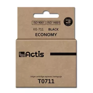 Ink cartridge ACTIS KE-711 compatible for Epson T0711/T0891/T1001 black 15 ml