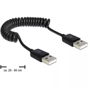 USB кабель DeLOCK 83239 USB 2.0 0.6 м черный