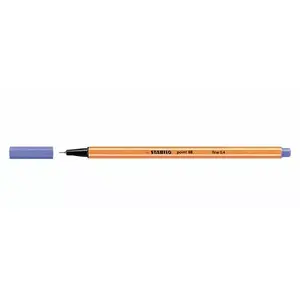 Finelaineris Stabilo point 88 — sešušķautņu smalks rakstāmpildspalva ar metāla galu, ūdens bāzes tinte, 0,4 mm gals