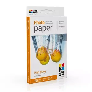 ColorWay PG1800504R Glossy Inkjet Photo Paper 180 g/m² White