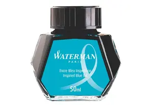 Papildaprīkojums Waterman pildspalvai S0110810 — zili tinte, 1 gab., caurspīdīgs korpuss