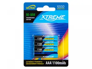 BLOW XTREME Uzlādējams akumulators 4xAAA R3 1100mAh Ni-MH