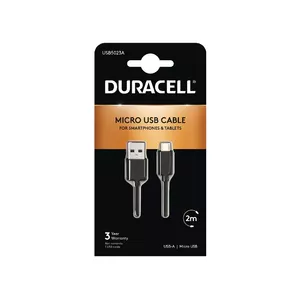 Кабель Sync/Charge Duracell USB5023A 2 метра черный