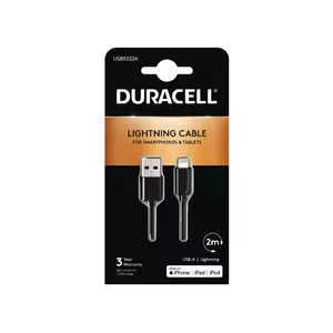 Кабель Sync/Charge Duracell USB5022A 2 метра черный