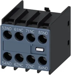 Siemens palīgkontaktu bloks SIRIUS 3RH2911-1XA22-0MA0 ar 2NO un 2NC kontaktiem frontālajai montāžai