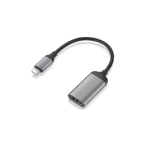 Video kabeļa adapters MiniX NEO-C-HDGR — USB Type-C (vīrietis) uz HDMI Type A (standarts), pelēks