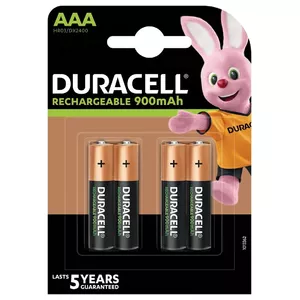 Перезаряжаемые батарейки AAA Duracell Turbo 900mAh — набор 4 шт.