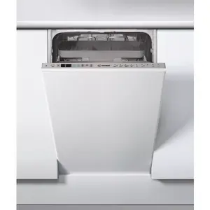 Indesit DSIO 3T224 CE Pilnībā iebūvējama šaurā trauku mazgājamā mašīna 10 vietas 9L ūdens patēriņš 44 dB trokšņu līmenis