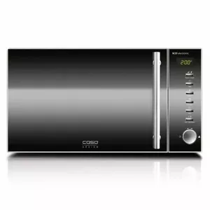 Caso M 20 Countertop Solo Microwave Oven 800 W 20 L Black with 5 Power Levels and Turntable