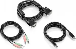 KVM kabelis Trendnet TK-CD10 melns 3m