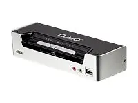 KVM‑коммутатор ATEN CS1792 — 2 порта USB HDMI с аудио, USB 2.0 хаб, WUXGA 1920×1200, металл/пластик