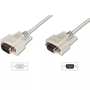 Digitus datu pārsūtīšanas pagarināšanas kabelis D-Sub9/M - D-Sub9/F