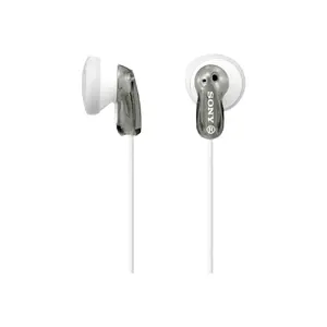 Sony MDR-E9LP vadu in-ear austiņas mūzikai pelēkā un baltā krāsā 13.5 mm draiveris 18 - 22000 Hz