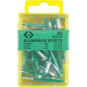 Kniede c.k tools T3819A 412 — alumīnija rīvējkniede Ø3.15 mm, iep. 50 gab.
