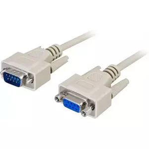 Sērijas kabelis Deltaco DEL-37 Pelēks 2m 9 pin D-Sub