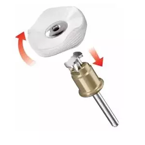 Pulēšanas disks Dremel EZ SpeedClic Pulēšanas auduma ritenis