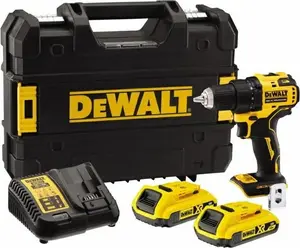 Cordless power screwdriver DeWALT DCD708D2T-QW, 18V, 2x2Ah, 26–65 Nm, 450–1650 RPM, pistol grip, 1.4 kg