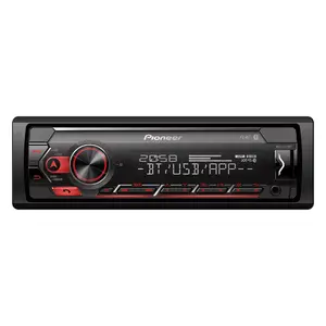 PIONEER MVH-S420BT 1 DIN automašīnas multivides atskaņotājs melnā krāsā ar Bluetooth, USB, MP3 atskaņošanu un LCD displeju