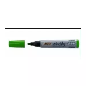 Pastāvīgais marķieris BIC ECO 2000 zaļš – viens gab., zaļš tinti, apaļa galiņa
