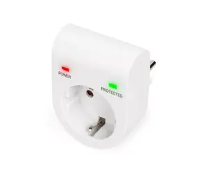 Digitus Surge Protection Adapter Type E / F 230 V 1 AC Outlet White