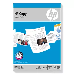Copy paper HP A4 80 g/m² — 500 sheets, matte finish, 210 x 297 mm