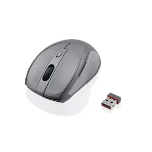 Bezvadu optiskā pele IBOX Swift labrokai RF 2.4 GHz, 1600 DPI, 5 pogas, pelēka