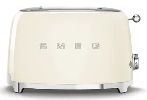 Toaster Smeg 50's Style TSF01CREU 2-Slice 950W Cream Stainless Steel Housing
