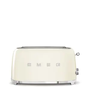 Smeg 50's Style 4-Slice Toaster TSF02CREU Cream with Stainless Steel Housing and 1500 W Power