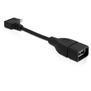 USB кабель DeLOCK 83104 Micro-USB B к USB A 0.11м черный