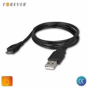 USB datu kabelis forever FO-T_0012101, 1 m, melns