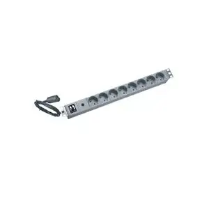 Baro izvades sloksne 19" UPS BLACKPOINT LBPLMS610 — kabelis 2 m, 10 A, pelēks