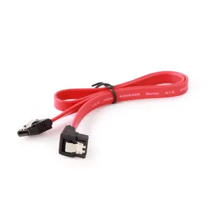 SATA kabelis Gembird CC-SATAM-DATA90 0.5m Melns Sarkans