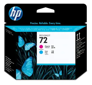 HP 72 Magenta and Cyan Printhead C9383A with Thermal Inkjet Technology for HP DesignJet T610, T620, T770, T1100, and T1200 Printer Series