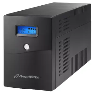 Источник бесперебойного питания PowerWalker VI 3000 SCL — Line-Interactive ИБП 3 кВА / 1800 Вт, 230 В, аккумулятор 9 А·ч, ЖК-дисплей, башенный, чёрный