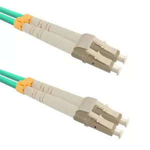 Оптоволоконный кабель Qoltec 54075 1м LC Aqua OM3