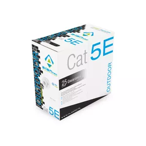 Сетевой кабель A-LAN KIF5OUT305 Cat5e F/UTP многожильный 305 м, ПЭ оболочка, Ø 6,4 мм, чёрный