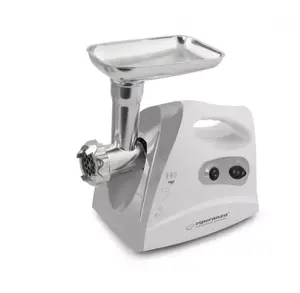 Elektriskā gaļas maļš ESPERANZA EKM012E 600 W, pelēka, 2.6 kg, reverss, desu uzgaļs, kebbe piederums