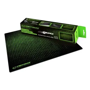 Pelītes paliktnis ESPERANZA EGP102G — spēļu gumijas paklājiņš 300×240 mm, 3 mm, zaļi/melns, neslīdošs