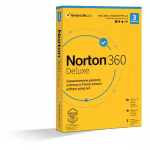 Antivirus software SYMANTEC 360 Delux BOX 25GB license for 1 user, up to 3 devices, 1 year