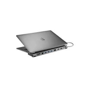 Laptop dock / port replicator XtremeMac XWH-CDH-13 USB 3.2 Gen 1 Type-C, HDMI, DisplayPort, VGA, RJ-45, SD/SDHC/SDXC, Grey