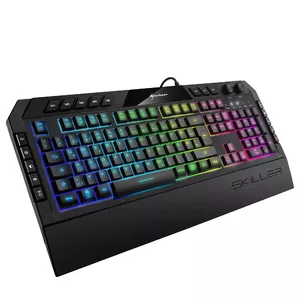 Klaviatūra Sharkoon Skiller SGK5 Gaming USB QWERTZ Vācu Melna