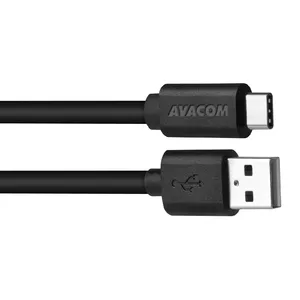 USB kabelis AVACOM DCUS-TPC-P10K — USB Type-C, 100 cm, melns