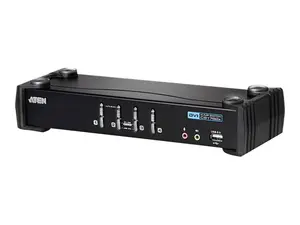 ATEN 4-портовый USB DVI KVM переключатель с аудио и USB 2.0 хабом