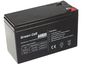 UPS akumulators Green Cell AGM06 — 12 V 9 Ah Sealed Lead Acid (VRLA), 95 × 151 × 65 mm, 2,3 kg