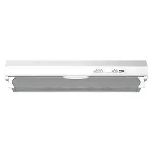 Wall-mounted cooker hood BEKO CFB 6310 W, white, 598×470 mm, 3 speeds, max extraction 160 m³/h