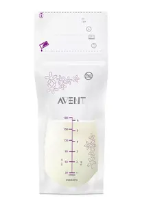 Philips AVENT SCF603/25 Krūts piena uzglabāšanas maisiņi 180 ml 25 gabali Polietilēntereftalāts