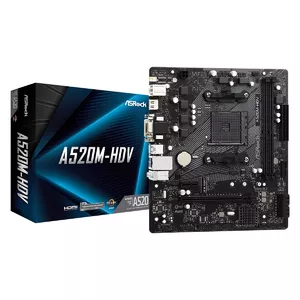 Pamatplate Asrock A520M-HDV Socket AM4 micro ATX