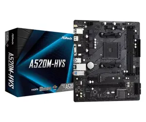 Pamatplate Asrock A520M-HVS AMD A520 Socket AM4 micro ATX